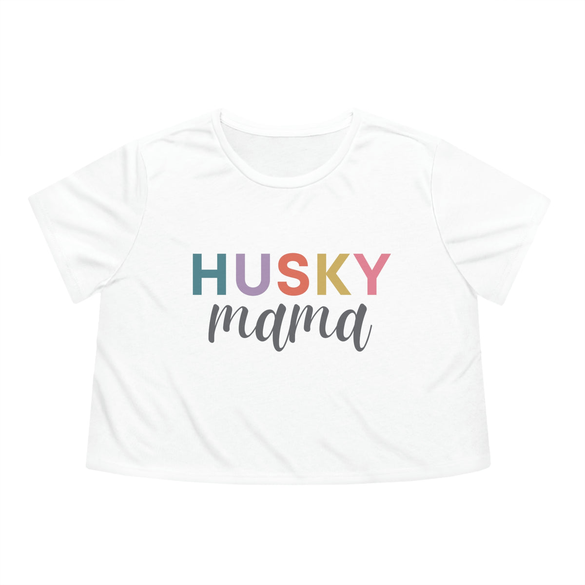 Husky Mama Womens Crop Tee