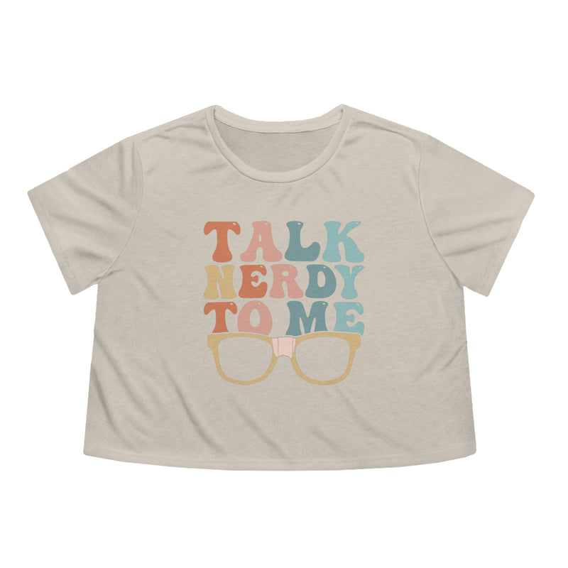 Talk Nerdy To Me III Womens Crop Tee