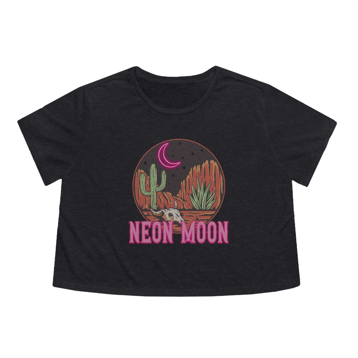 Neon Moon Womens Crop Tee