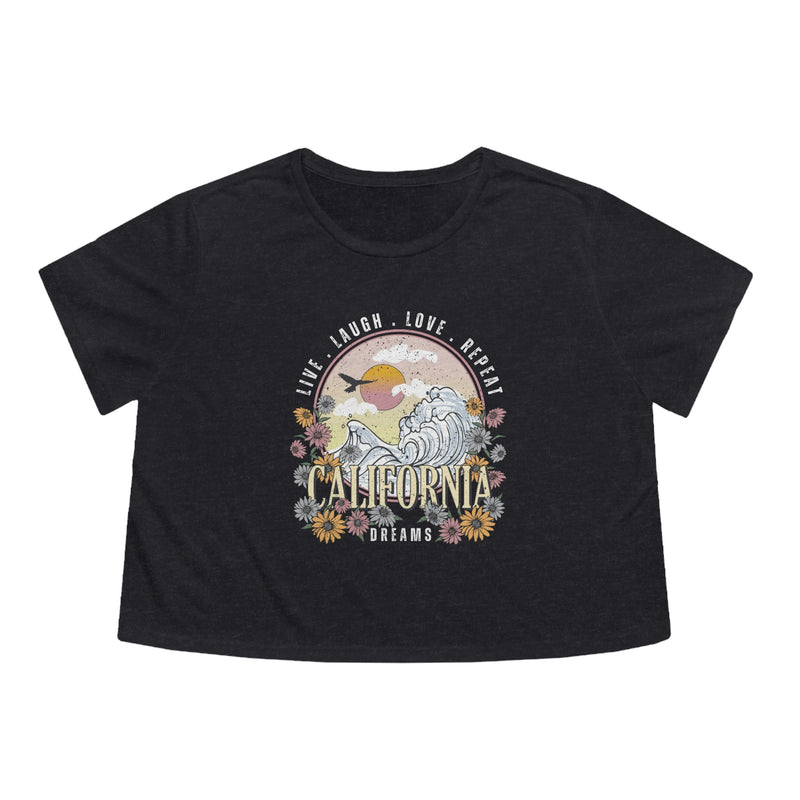 California Dreams Womens Crop Tee