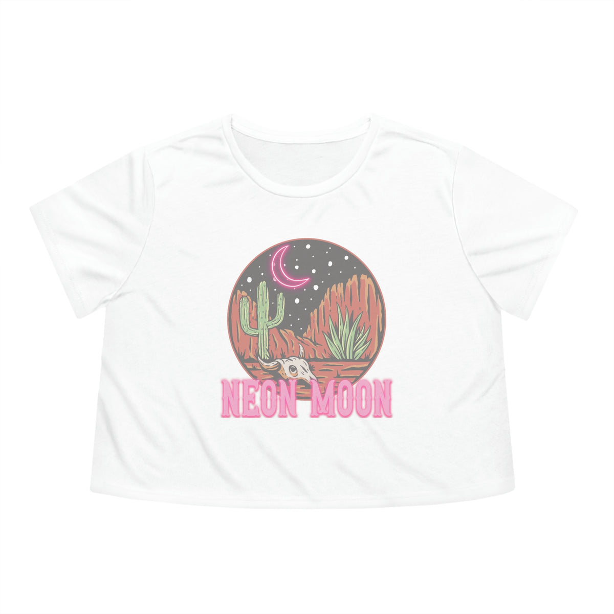 Neon Moon Womens Crop Tee