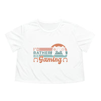 I'd Rather Be Gaming l Crop Tee