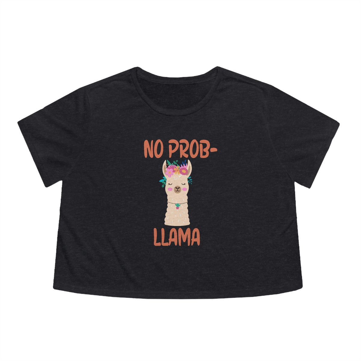 No Probllama Womens Crop Tee