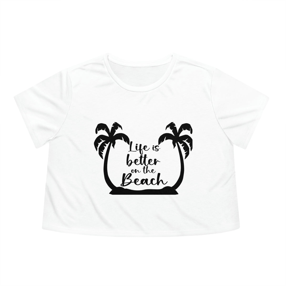 Better On The Beach Crop Tee