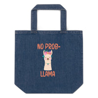 No Probllama Denim Tote