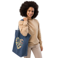 Love / Heart Denim Tote