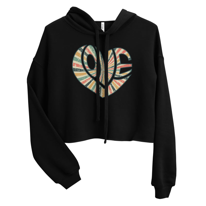 Love / Heart Crop Hoodie