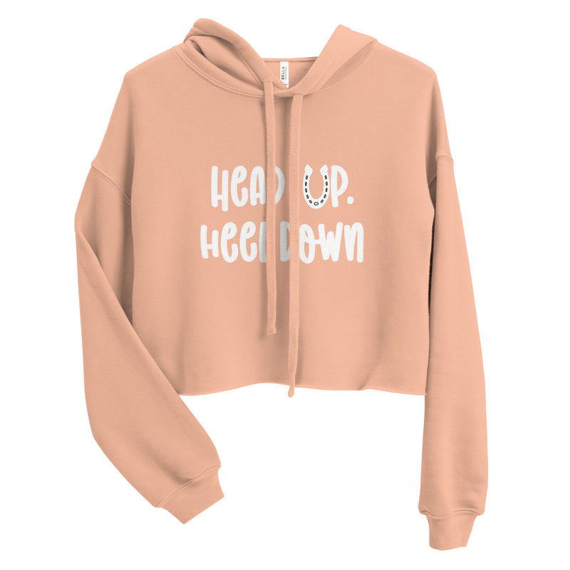 Head Up Heel Down Crop Hoodie