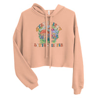 Stay Trippy Little Hippie Crop Hoodie