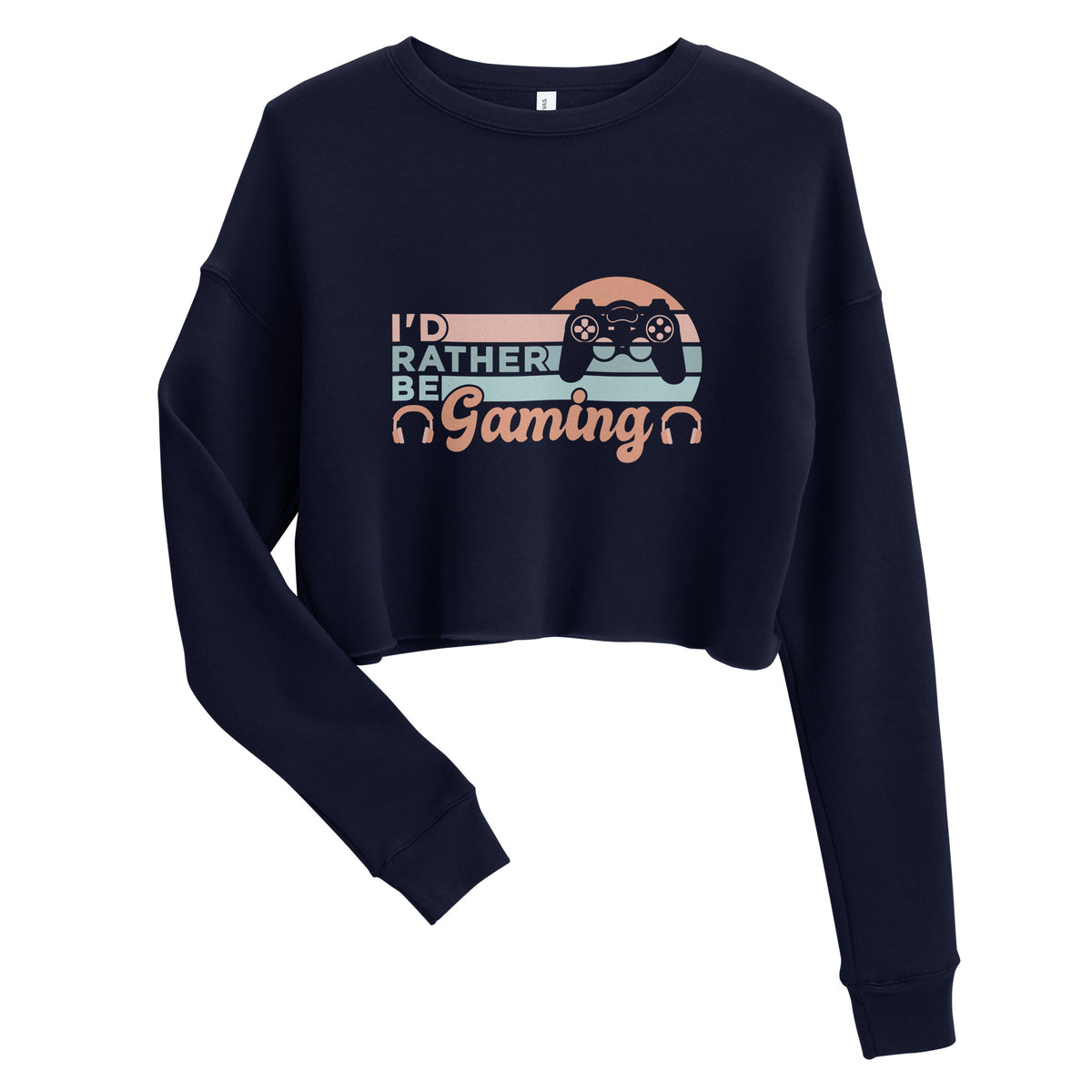 I'd Rather Be Gaming l Crop Sweatshirt